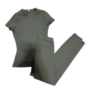 Olive Green Women's Activewear Set